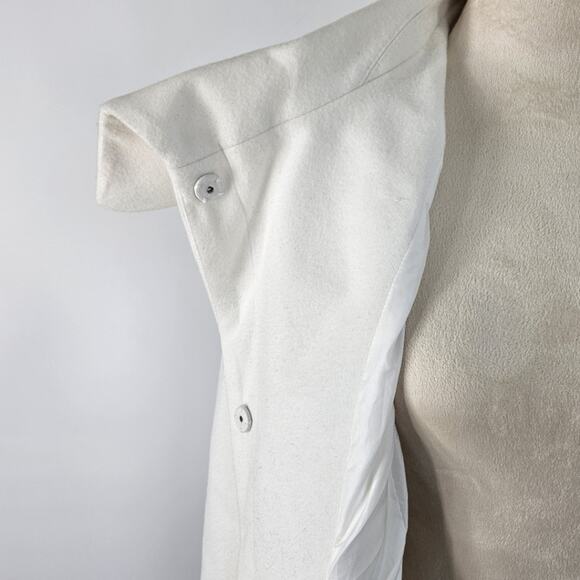 Jack By Bb Dakota Jackets & Coats White Mid Calf Lighter Weight Jacket Size L - Picture 10 of 16